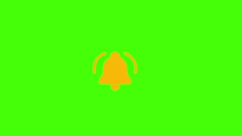 Animated bell notification bell subscribe alpha looping Stock Footage 265926368