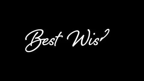 Animated Best Wishes Written Script Text 動画素材 298916518