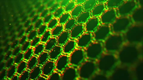 Animated BiColor Honeycombs Stock Footage 96339192