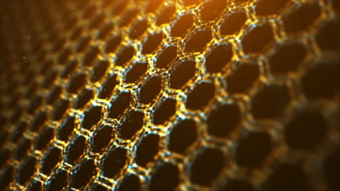 Animated BiColor Honeycombs Stock Footage 96347142
