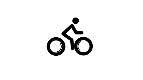 Animated bicycle Stock Footage 196942354