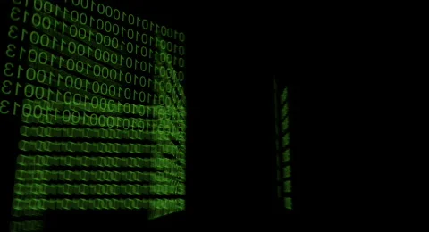 Animated Binary text  Stock Footage 605463