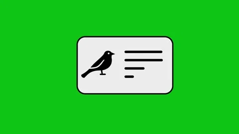 Animated bird icon with checklist appearing on digital screen against chrom.. Stock Footage 346496695