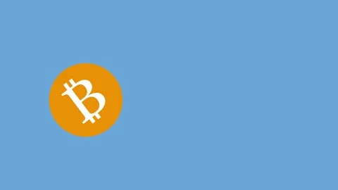 Animated Bitcoin rate growth Stock Footage 84038505