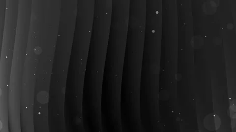 Animated black and grey gradient background with flowing waves and particles Stock Footage 346375844