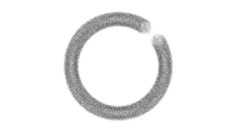 Animated Black and White Check Mark Inside a Textured Circle on White Backg.. Stock Footage 332706258