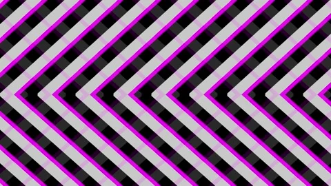 Animated black and white diagonal stripes pattern with purple accents, crea.. Stock Footage 259766301