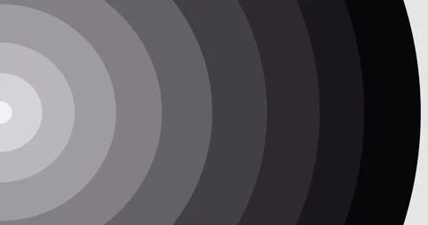 animated black and white gradation circl... | Stock Video | Pond5