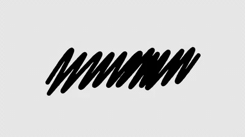 Animated Black Hand Drawn Scribble Brush Line Motion Graphics Overlay Stock-Footage 347351625