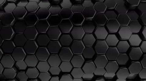 Animated Black Honeycombs Stock Footage 65619565