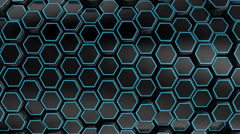 Animated Black Honeycombs Video stock 65948909