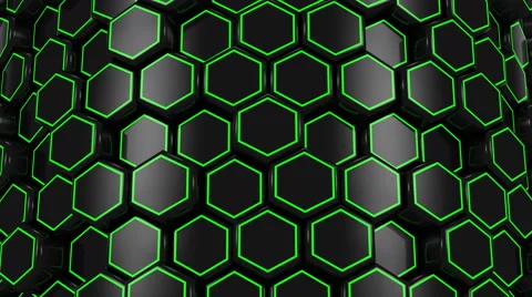 Animated Black Honeycombs Video stock 66364023