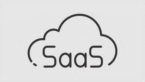 Animated black icon collection of cloud computing service Video stock 276459326