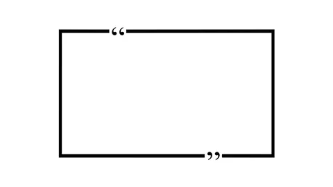 Animated Black Quote Frame Design. Animated blue square quote frame design .. Vidéo 341675730