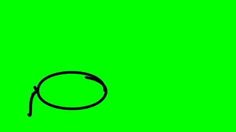Animated Black S-Loop Arrow Circle Callout Green Screen Motion Overlay Stock-Footage 347447554