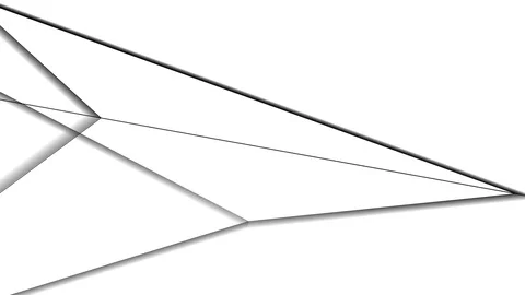 Animated black shapes on white background. Confused wireframe network. Stock Footage 130067535
