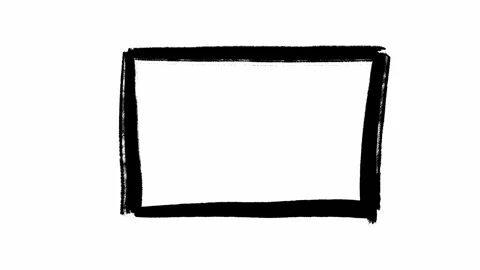 Animated blank rectangle hand drawn in scribble stop motion on white background 스톡 동영상 276391553