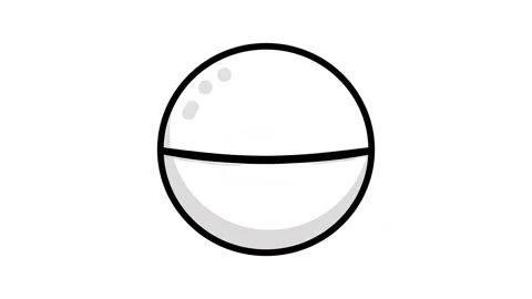 Animated blinking cartoon eyeball 2D motion graphic for UI UX password visi.. 動画素材 342094805