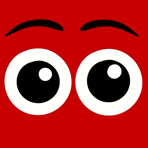 Animated Blinking Eyes on Green Screen Stock Footage 316474344