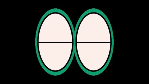 Animated Blinking Eyes Motion icon back... | Stock Video | Pond5