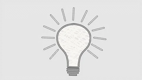 Animated blinking light bulb. Stock Footage 276228138
