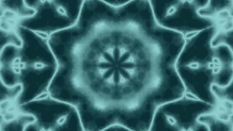 Animated Blue Background. Kaleidoscope Stock Footage 75850809