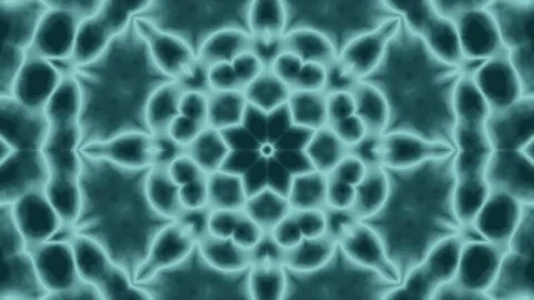 Animated Blue Background. Kaleidoscope Stock Footage 75862375
