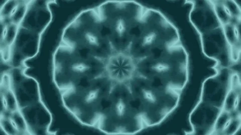Animated Blue Background. Kaleidoscope Stock Footage 75862723