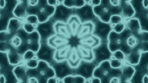 Animated Blue Background. Kaleidoscope Stock Footage 75862729