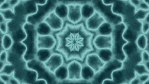 Animated Blue Background. Kaleidoscope Stock Footage 75862756