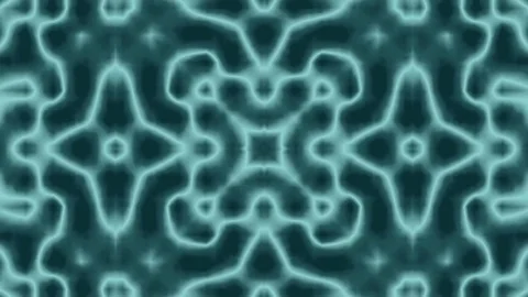 Animated Blue Background. Kaleidoscope Stock Footage 75862918