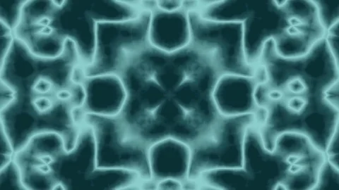 Animated Blue Background. Kaleidoscope Stock Footage 75864081