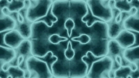 Animated Blue Background. Kaleidoscope Stock Footage 75864152