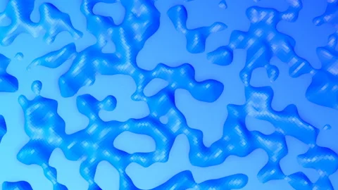 Animated blue background with moving waves. 3d render Video stock 121322484