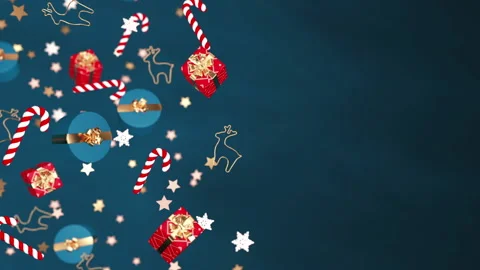 Animated blue background for winter holidays 스톡 동영상 166380078