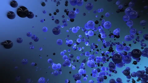 Animated blue ball. Abstract Background Stock Footage 133991286