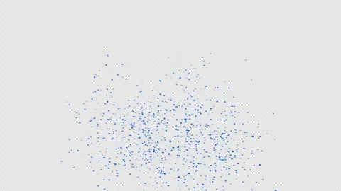 Animated blue bursting confetti on Alpha channel.  Stock Footage 278902635