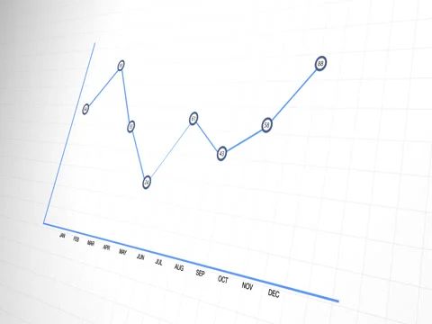 Animated Blue Circle Graph Stock Footage 70875455