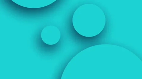 Animated blue circles and blobs with soft shadows background Stock Footage 327473900
