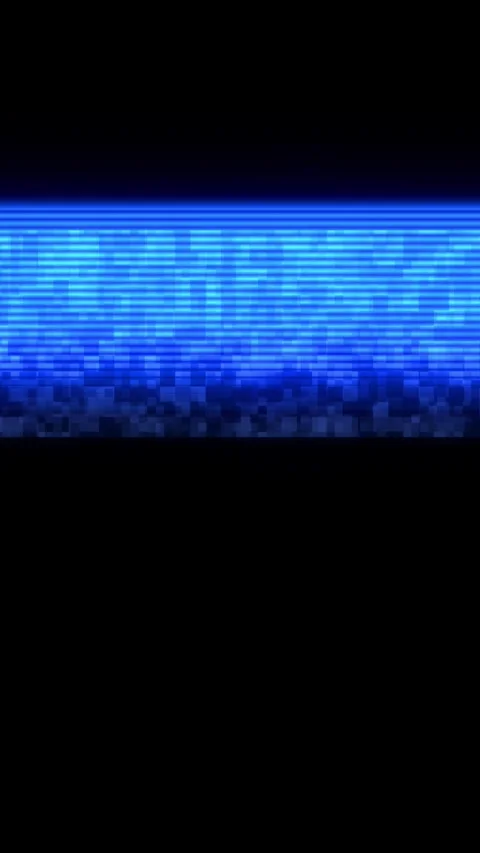 Animated blue digital scan line glitch distortion and futuristic electronic effe Stock Footage 340479304