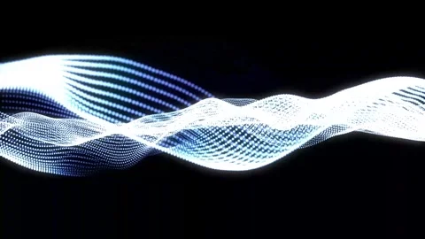 Animated blue dots on isolated black background.  스톡 동영상 280871593