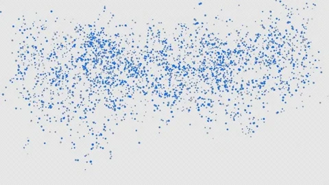 Animated blue explosion confetti on Alpha channel.  Stock Footage 279905754