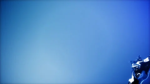 Animated blue flowing water particles. High quality HD video footage Stock Footage 32965005