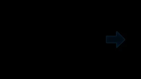 Animated blue glow arrow set blinking on black background for digital direc.. Stock Footage 333032367