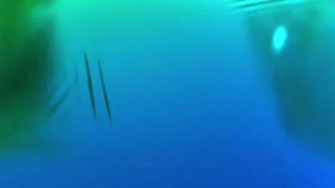 Animated blue green metalic gradient in 4k. 3D render of wavy cloth surface that Stock Footage 130303558