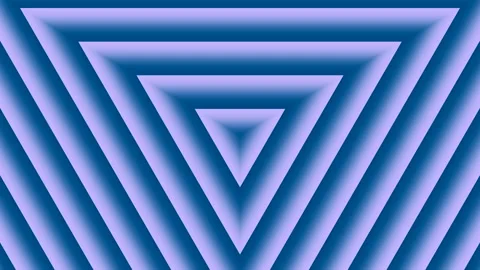 Animated blue monotone Triangle shapes appear and expand from centre screen Stock Footage 302291899
