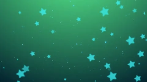 Animated Blue Particle Star on Deep Green Background with Motion Parallax Effect Stock-Footage 303300134