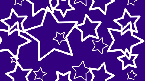 Animated blue pattern background with nice outline star. Stock Footage 313415867