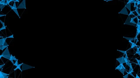 Animated Blue Plexus Stock Footage 126678903