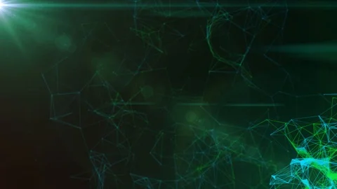 Animated Blue Plexus Futuristic Background Video #3 Stock Footage 126741184